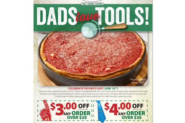 Pizza Mia email: Father's day