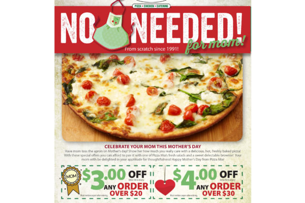 Pizza Mia email: Mother's Day