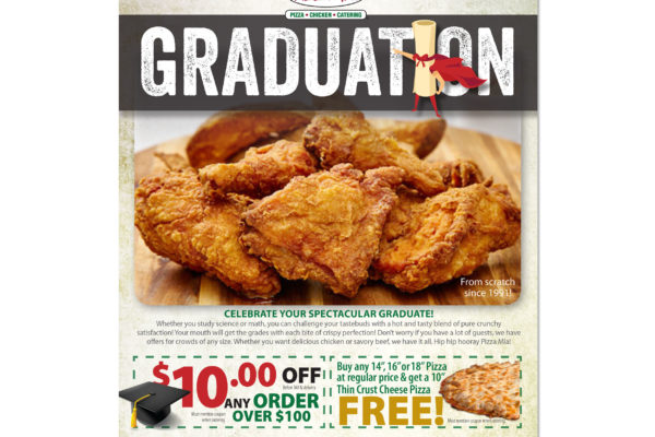 Pizza Mia Email: Graduation