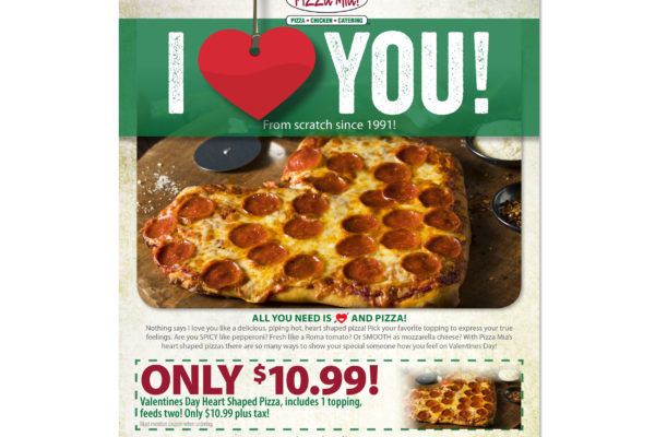 Pizza Mia email: Valentines Day